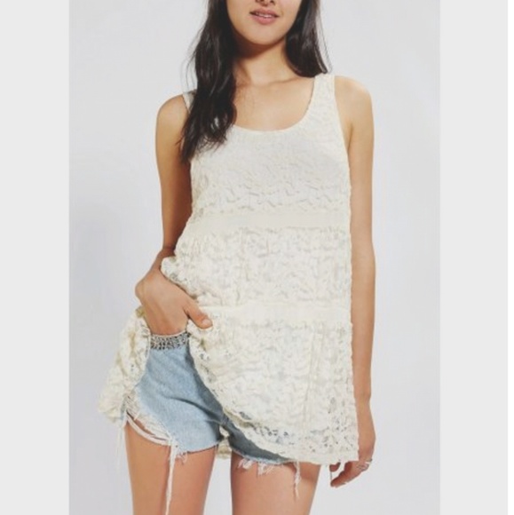 Anthropologie Tops - Kimchi Blue Anthro Dreamy Lace Tank